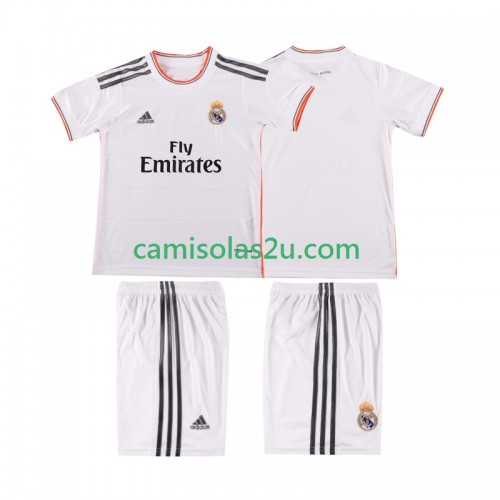 Camisolas de futebol Real Madrid 2013 2014 Retro Criança Equipamento Principal Manga Curta Camisolas de futebol Real Madrid 2013 2014 Retro Criança Equipamento Principal Manga Curta